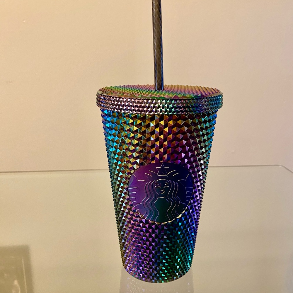 Starbucks Iridescent Tumbler with Straw